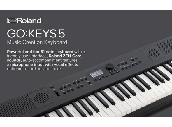 <b>Roland GO:KEYS 5 GT GRAPHITE Cinzento Escuro Teclado portátil Piano Sintetizador Arranger Ritmos Tecnologia ZEN-Core 61 teclas BEST-SELLER</b>