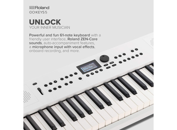 <b>Roland GO:KEYS 5 WHITE Teclado Portátil Piano Sintetizador Arranger 1.154 Sons 203 Ritmos ZEN-Core Ritmos Z-STYLE Gratis BEST-SELLER</b>
