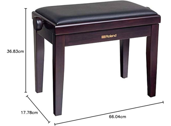 <b>Roland RPB-220RW Banco Piano Castanho Escuro Rosewood regulação em altura BEST-SELLER</b> 