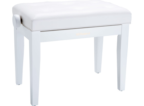 <b>Roland RPB-300WH PRESTIGE</b> Banco Piano Branco c/ regulação altura - Roland RPB-300WH Banco Piano Premium Branco, Regulação Altura + Assento Muito Confortável em Vinil, Cor: Branco Acetinado, Construção em Madeira maciça, Assento Confortável em Vinil fácil de limpar...