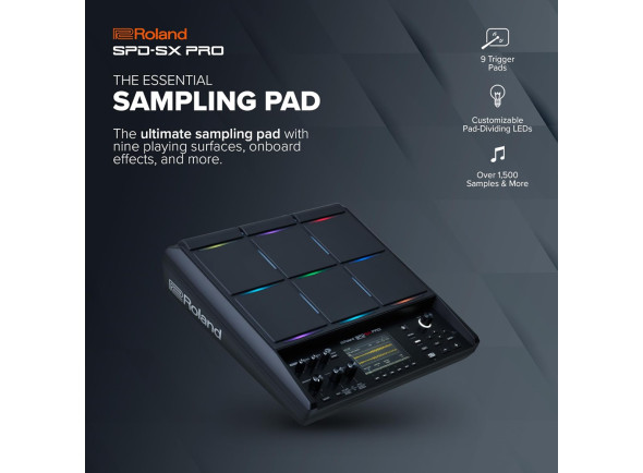 <b>Roland SPD-SX PRO BEAT MACHINE Sampling Multi-Pad 32GB sampler para percussão eletrónica BEST-SELLER</b>