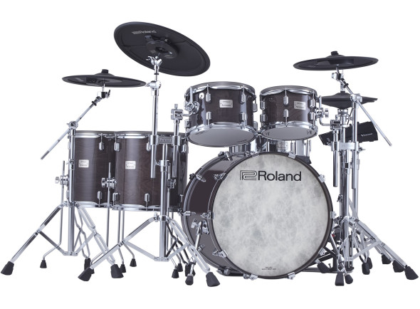 Ver mais informações do  <b>Roland VAD716 EBONY</b> Kit 6-pcs Cascos Madeira BD 22'' <b>Modulo Roland V71</b>