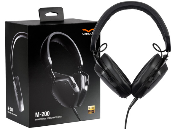 <b>V-MODA M-200 PRO</b> Studio Headphones + Cable with Microphone + <b>Travel Case</b> <b>V-MODA M-200 PRO</b> Studio Headphones + Cable with Microphone + <b>Travel Case</b>