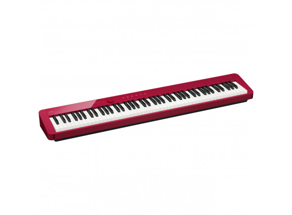 Casio PX-S1100 Red Piano Digital Portátil para Iniciantes - Design único e compacto, Teclado inteligente de ação de martelo, Suporta áudio Bluetooth e MIDI (via adaptador embutido), 18 sons, 192 vozes de polifonia, Funções de camada e divisão, 