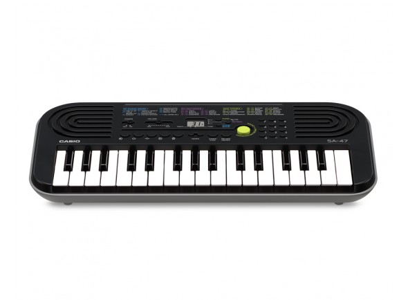 Casio  SA 47  - Teclado, 32 Mini keys, 8 Polifonia de voz, 100 Sounds, 50 estilos, 10 peças de prática, 