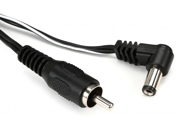 Cioks 1080 Flex Cable Type 1  - Cabo, 80 cm com centro negativo de 5,5 / 2,1 mm, Conector DC em forma de L, Cor: preto, 