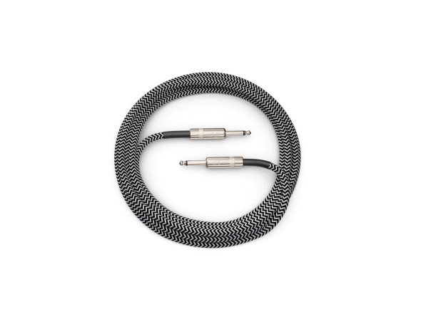 Daddario  Braided Instrument Cables Black/Grey 3m