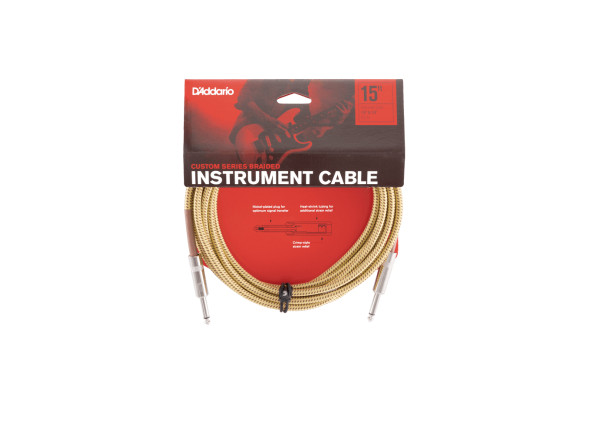 Daddario  Braided Instrument Cables Tweed 4,57m
