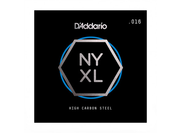 Daddario  NYS016 - Espessura: 0,016, Liga de aço de alto carbono NYXL simples, 