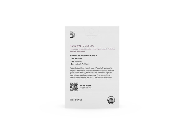 Daddario  Woodwinds Organic Reserve Cl. CLAR 3.5+