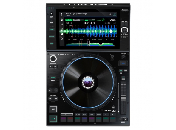 Denon DJ SC6000 Prime  - Reprodutor multi-formato profissional DJ autónomo Dupla Camada, alimentado p/ Engine OS, Tela HD de 10,1 polegadas sensível ao toque, Jog Wheel de 8,5 polegadas com regulador de tensão (SC6000), Wi...
