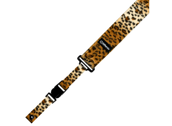 DiMarzio Cheetah Cliplock   - Comprimento da Alça - Padrão - de 110 a 160 cm (42,5 a 62,5 polegadas), Largura - 5 cm (2 polegadas), Material da Correia - Base de nylon e peles artificiais de microfibra acrílica/poliéster com ex...