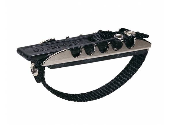 Dunlop 11FD  - Indicado para quaisquer guitarras de braço direito, A sua utilização não risca o braço nem afecta o dedilhar, O sistema de ajuste exclusivo permite regular a intensidade do aperto, 