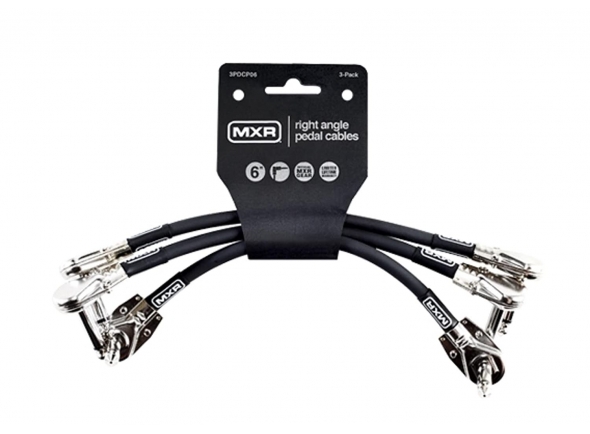 Dunlop MXR 6IN PATCH CABLE 3-PACK  - Esses cabo são aprovados pelo MXR para um tom limpo e puro., 