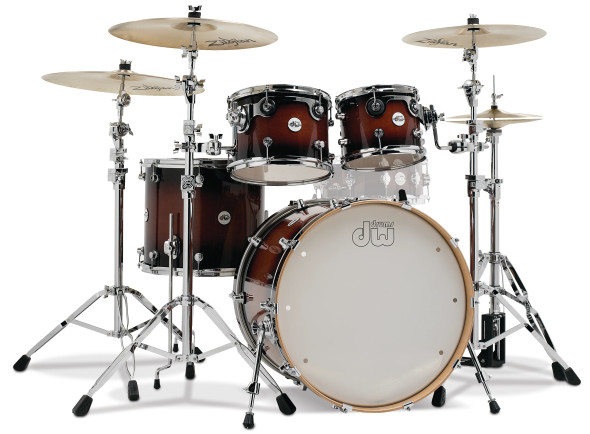 DW DRUMS DESIGN Series Shell Pack Tobacco Burst 4pc 22