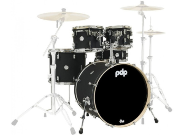 Ver mais informações do  <b>DW PDP CONCEPT Maple CM5 SATIN BLACK</b> Kit 5-pcs