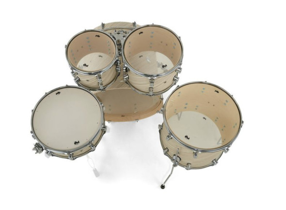 <b>DW PDP CONCEPT Maple CM5 TWISTED IVORY Kit Bateria 5 peças PDCM2215TI</b>