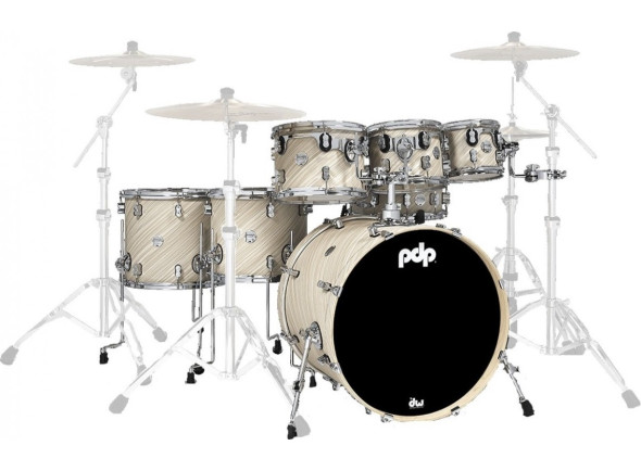 Ver mais informações do  <b>DW PDP CONCEPT Maple CM7 TWISTED IVORY</b> Kit 7-pcs