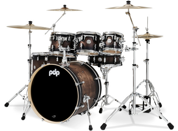 DW PDP CONCEPT Maple CM7 Satin Charcoal Black 7-pcs Bombo 22' PDCM22A7SCB