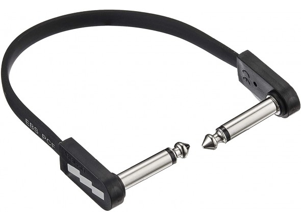 EBS  PCF-DL18 DLX  - Flat Patch Cable, Comprimento: 18 cm, Novo modelo aprimorado, Projetado para economizar espaço na placa de pedais, mantendo a flexibilidade de um cabo, Tomada angular extra plana, Os cabos planos e...