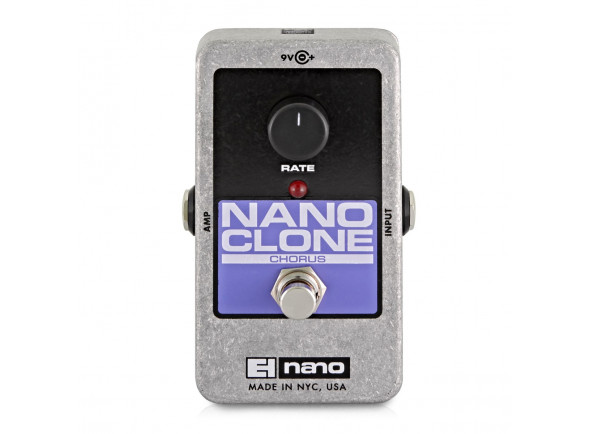 Electro Harmonix  Nano Clone Analog Chorus  - O coro espesso e viscoso expande agradavelmente o seu som, Circuito totalmente analógico para uma qualidade de som rica e profunda, Fácil de usar com layout simples de um botão, Proteção robusta da...