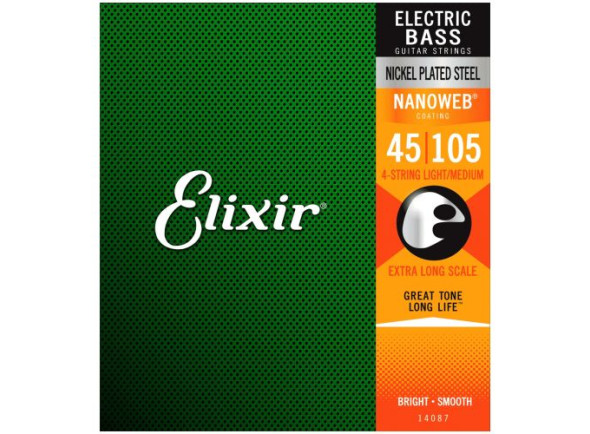 Elixir  14087 Nanoweb XL Extra longscale Medium - 14087 Nanoweb XL Extra longscale Medium, 