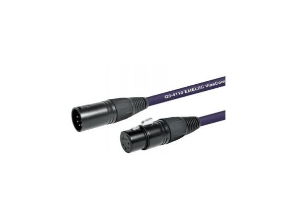 Emelec  Cabo DMX XLR Macho 5 Pin / XLR Fêmea 5 Pin 5mt