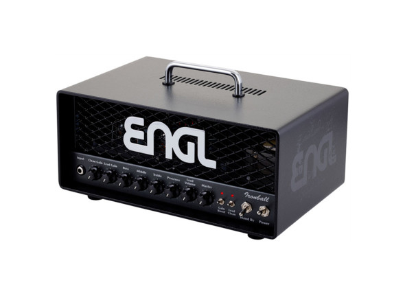 Engl   E606 Ironball Head 20 - Potência: 20 Watts, 2 canais, Tubos do estágio de potência: 2x EL 84, Tubos de pré-amplificador: 4x ECC 83, EQ com controles para graves, médios e agudos, Controlador de presença, 