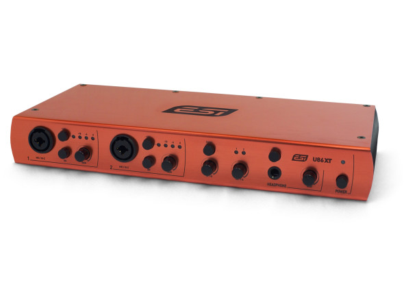 ESI U86 XT  B-Stock - Interface de áudio USB 2.0, Com 8 entradas e 6 saídas, Máx. Entrada de 24 bits / 96 kHz, linha, instrumento e microfone, Pré-amplificador de microfone com alimentação fantasma de +48 V, Saída de fo...