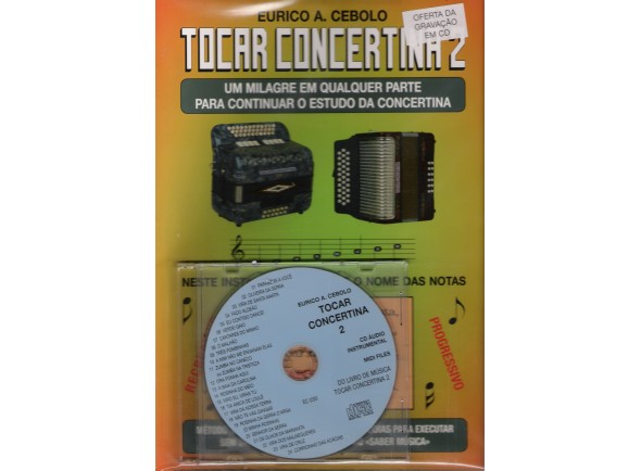Eurico A. Cebolo Tocar Concertina 2 com CD Eurico A. Cebolo Tocar Concertina 2 com CD
