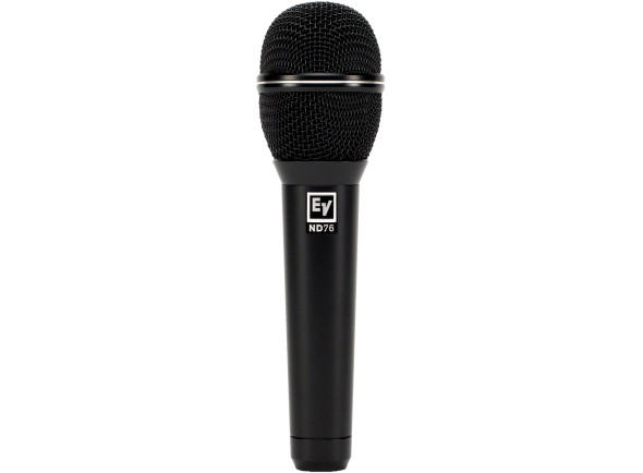 EV Electro Voice  ND76 - Microfone vocal dinâmico de diafragma grande, Padrão polar: Cardióide, Faixa de frequência: 70 - 17.000 Hz, Máx. SPL: 140 dB, 2,4 mV / Pascal, Impedância: 350 Ohms, 