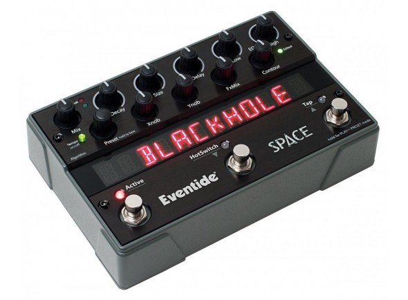 Eventide Space  - Reverb, Entrada e saída mono / estéreo, AUX Switch, Conexão para pedal de expressão, Guitarra / nível de linha comutável, Amplificador comutável / nível de linha, 