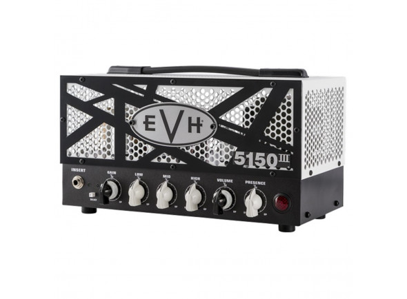 EVH 5150 III 15W LBXII Top B-Stock  - Amp Head para guitarra elétrica, Potência: 15 W / 4 W comutável, 2 canais: limpo (verde) / crunch (azul), Componentes do tubo: 2x EL84 e 4x ECC83S, 1 entrada, Controles para baixo, médio, alto, dup...