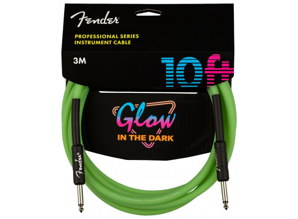 Ver mais informações do  Fender  10' Professional Glow in the Dark Cable Green 