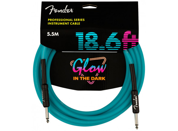 Ver mais informações do  Fender  18.6' Professional Glow in the Dark Cable Blue 