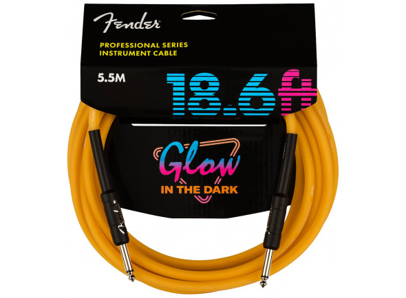 Ver mais informações do  Fender  18.6' Professional Glow in the Dark Cable Orange 