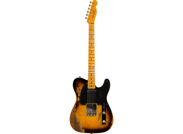 Fender Custom Shop 1952 Telecaster Super Heavy Relic 1 pièce, manche scié sur quartier, finition Sunburst 2 tons vieillie MN Fender Custom Shop 1952 Telecaster Super Heavy Relic 1 pièce, manche scié sur quartier, finition Sunburst 2 tons vieillie MN