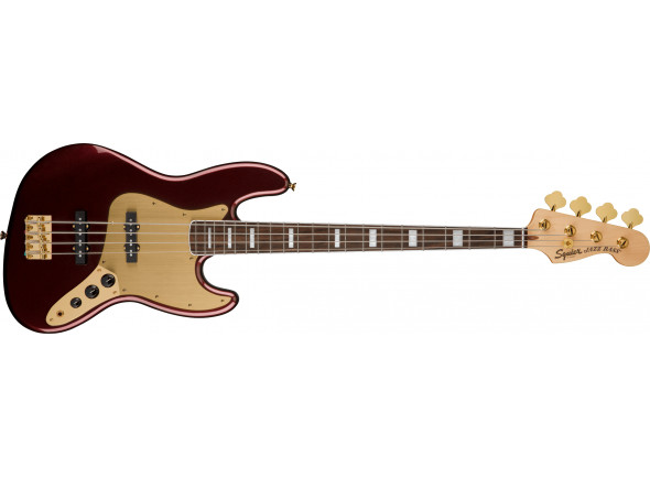 Ver mais informações do  Fender SQ 40th Anniversary Jazz Bass Gold Edition Laurel Fingerboard Ruby Red Metallic