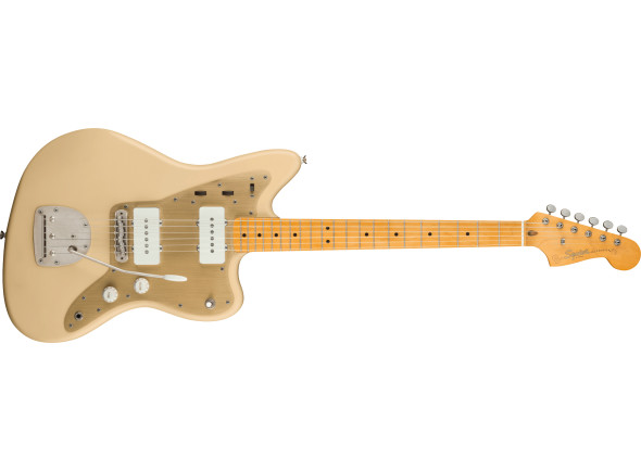 Ver mais informações do  Fender SQ 40th Anni. Jazzmaster Vintage Edition Maple Fingerboard Gold Anodized Pickguard Satin Desert Sand