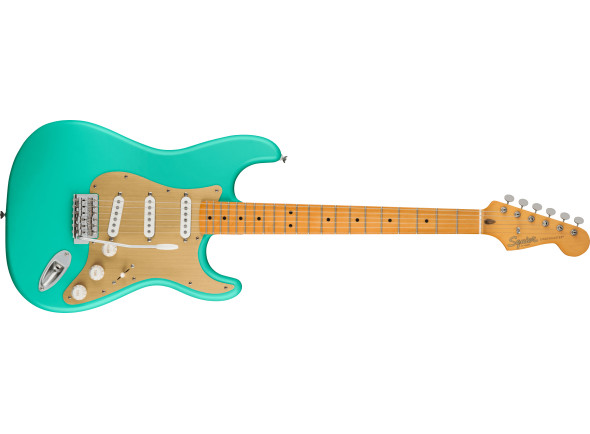 Ver mais informações do  Fender SQ 40th Anni. Vintage Edition Maple Fingerboard Gold Anodized Pickguard Satin Sea Foam Green