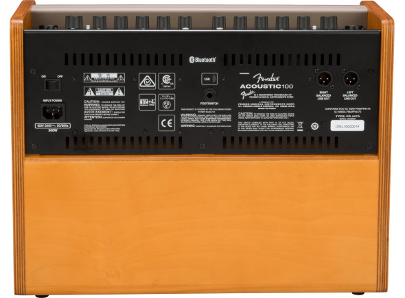 Fender ACOUSTIC 100 Amplificador Guitarra Acústica 100W BT