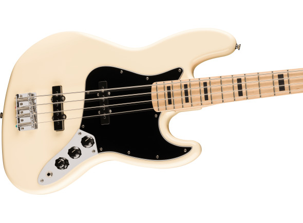 Fender  Affinity Series Active Jazz Bass Maple Fingerboard Black Pickguard Olympic White