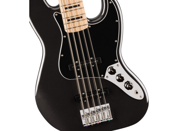Fender  Affinity Series Active Jazz Bass V Maple Fingerboard Black Pickguard Black Metallic