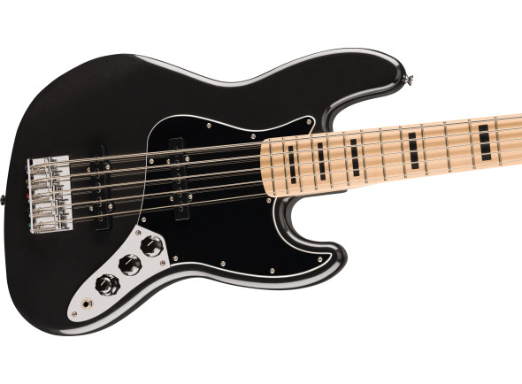 Fender  Affinity Series Active Jazz Bass V Maple Fingerboard Black Pickguard Black Metallic