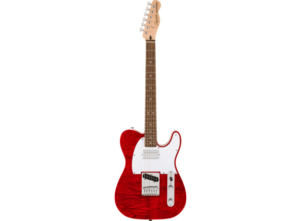 Fender  Affinity Series Telecaster FMT SH Laurel Fingerboard White Pickguard Crimson Red Transparent