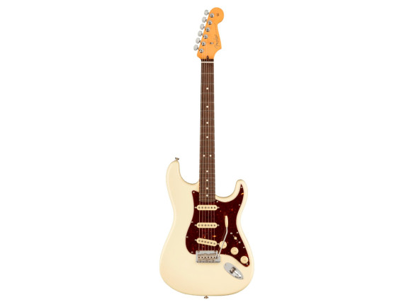 guitares au format ST Fender American Professional II Stratocaster RW Olympic White - Ex-démo