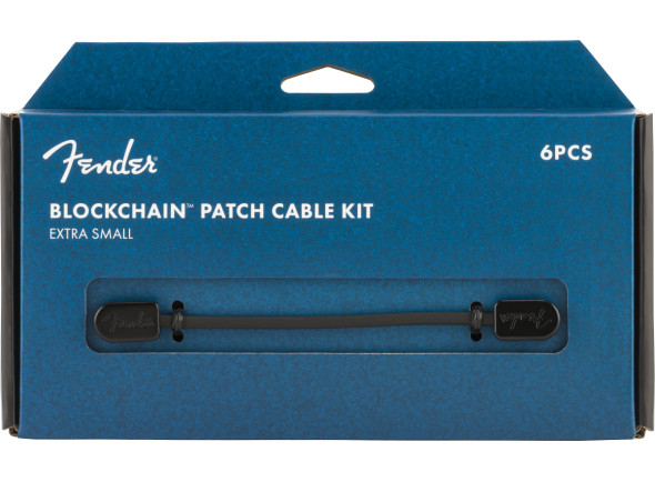 Fender  Blockchain Patch Cable Kit Black Extra Small - Comprimento: MD médio, Quantidade: 12, 