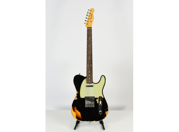 Ver mais informações do  Fender  Custom Shop 1960 Custom Heavy Relic Aged Black Chocolate 3-Color Sunburst