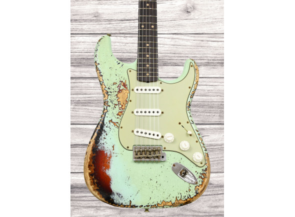 Fender Custom Shop 1961 Stratocaster Super Heavy Relic RW Aged Surf Green 3TSB