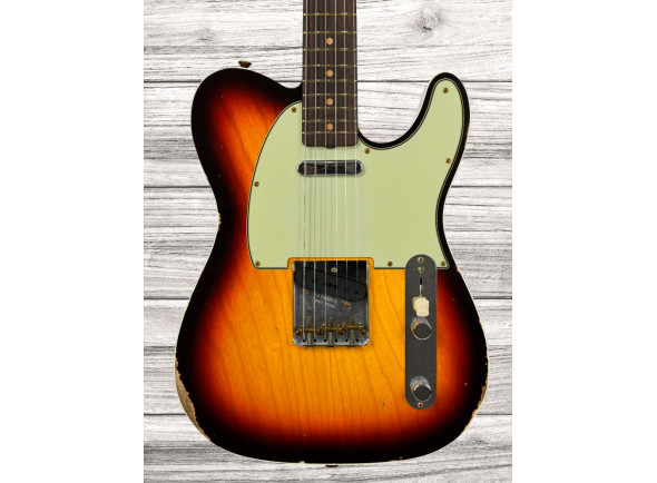 Fender  Custom Shop Limited 1960 Telecaster Custom Relic Guitar Chocolate 3-Color Sunburst